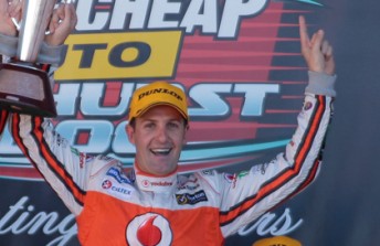 Jamie Whincup on the Bathurst 1000 podium