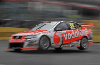 Jamie Whincup at the Hamilton street circuit
