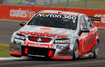 The #1 TeamVodafone Commodore, to be driven by Jamie Whincup and Steve Owen