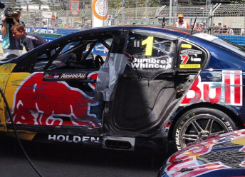 The damage to Whincup