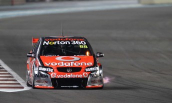 Jamie Whincup was in unbelievable touch in the first race of the V8 Supercars season at the Yas Marina Circuit