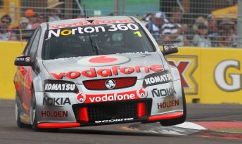 Jamie Whincup on his way to victory in Race 15