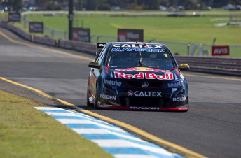 Jamie Whincup led the way in the morning warm-up