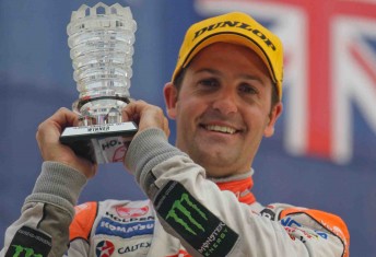 Jamie Whincup on the Bahrain podium