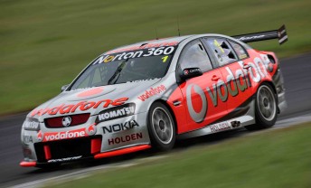 Jamie Whincup in his brand-new #1 TeamVodafone Holden Commodore VE