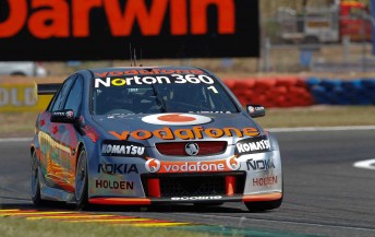 Jamie Whincup at Darwin today