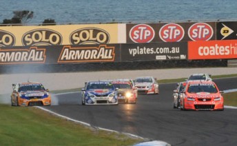 Davison and Slade collided midway through Turn 3