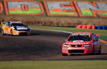 Jamie Whincup leads Will Davison