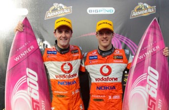 Jamie Whincup and Sebastien Bourdais