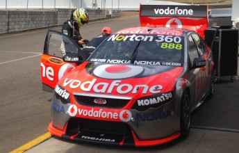 James Winslow tested the #888 TeamVodafone Falcon FG at Eastern Creek last week