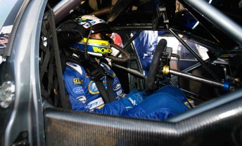 Mark Winterbottom inside his Orrcon Steel Ford Performance Racing Falcon