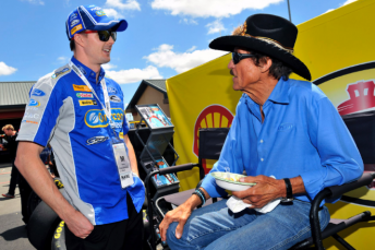 Winterbottom with Richard Petty at the 2012 Sonoma NASCAR race