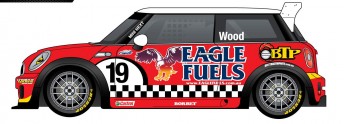 The MINI entry that Dale Wood will drive at Clipsal this weekend