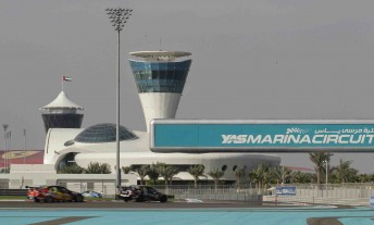 V8 Supercars have hit the Yas Marina Circuit today