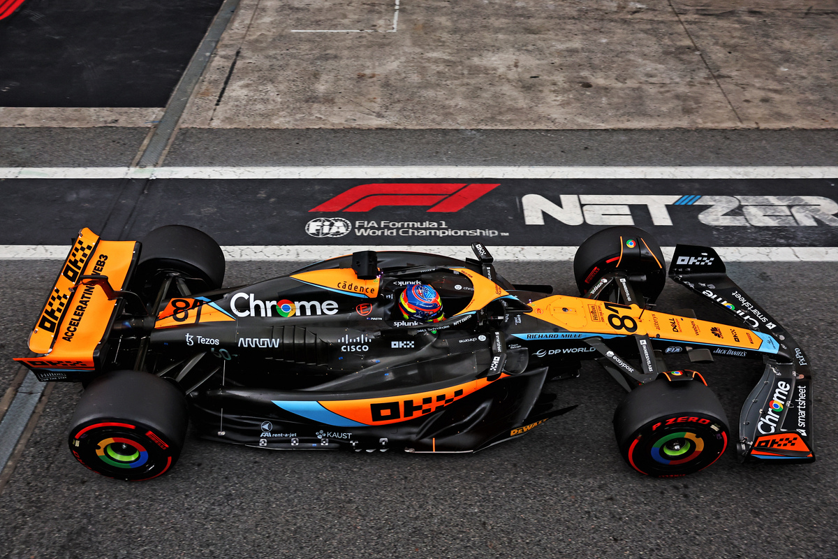 A disappointing session for McLaren as Lando Norris and Oscar Piastri struggled in the rapidly changing conditions. Image: XPB Images