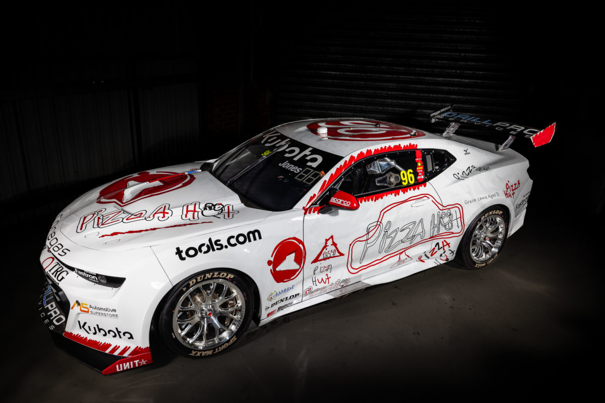 BJR hand-drawn livery for the #96 Camaro of Macauley Jones for the 2023 Adelaide 500 Supercars event