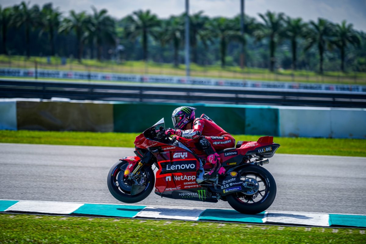 Enea Bastianini won the Malaysian MotoGP Grand Prix race. Image: Ducati Corse