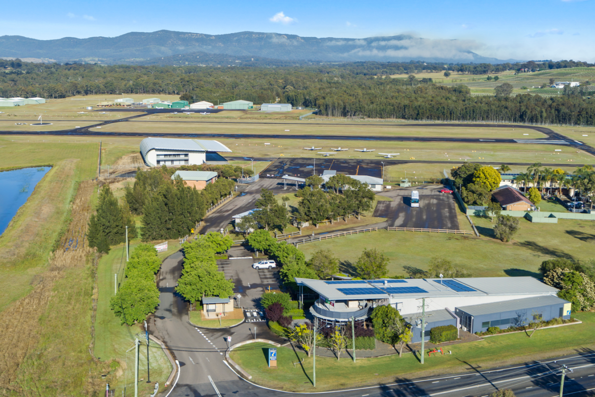 Cessnock Airport has been floated as a venue for a potential 'Wine Country 500' Supercars event which is now the subject of state government talks. Image: Cessnock City Council