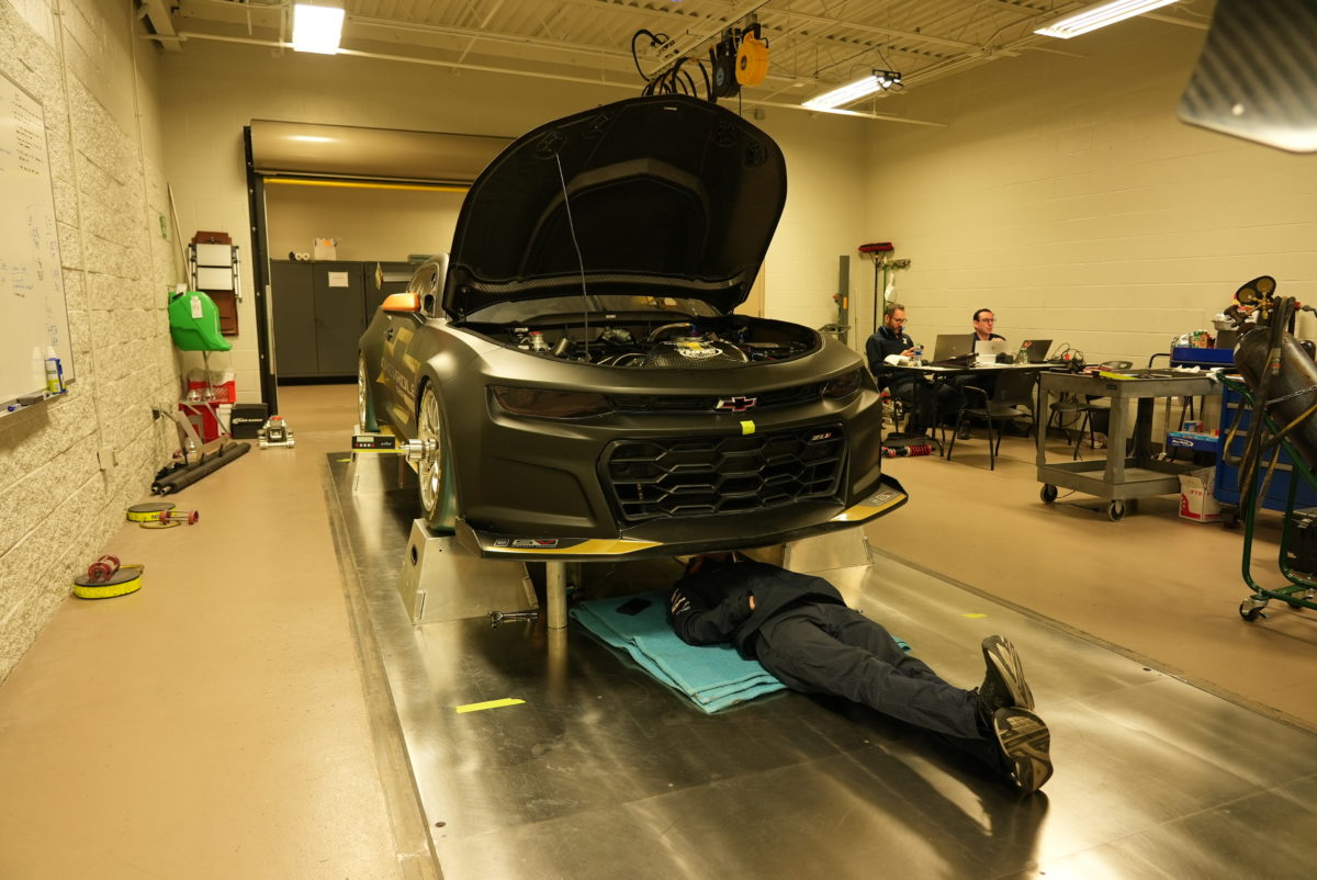 Preparing the Gen3 cars for the wind tunnel is a several-day process in itself. Image: supplied