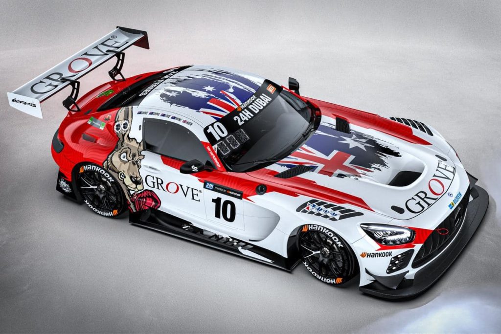 A render of the Grove Racing Mercedes-AMG. Image: Earl Bamber Motorsport