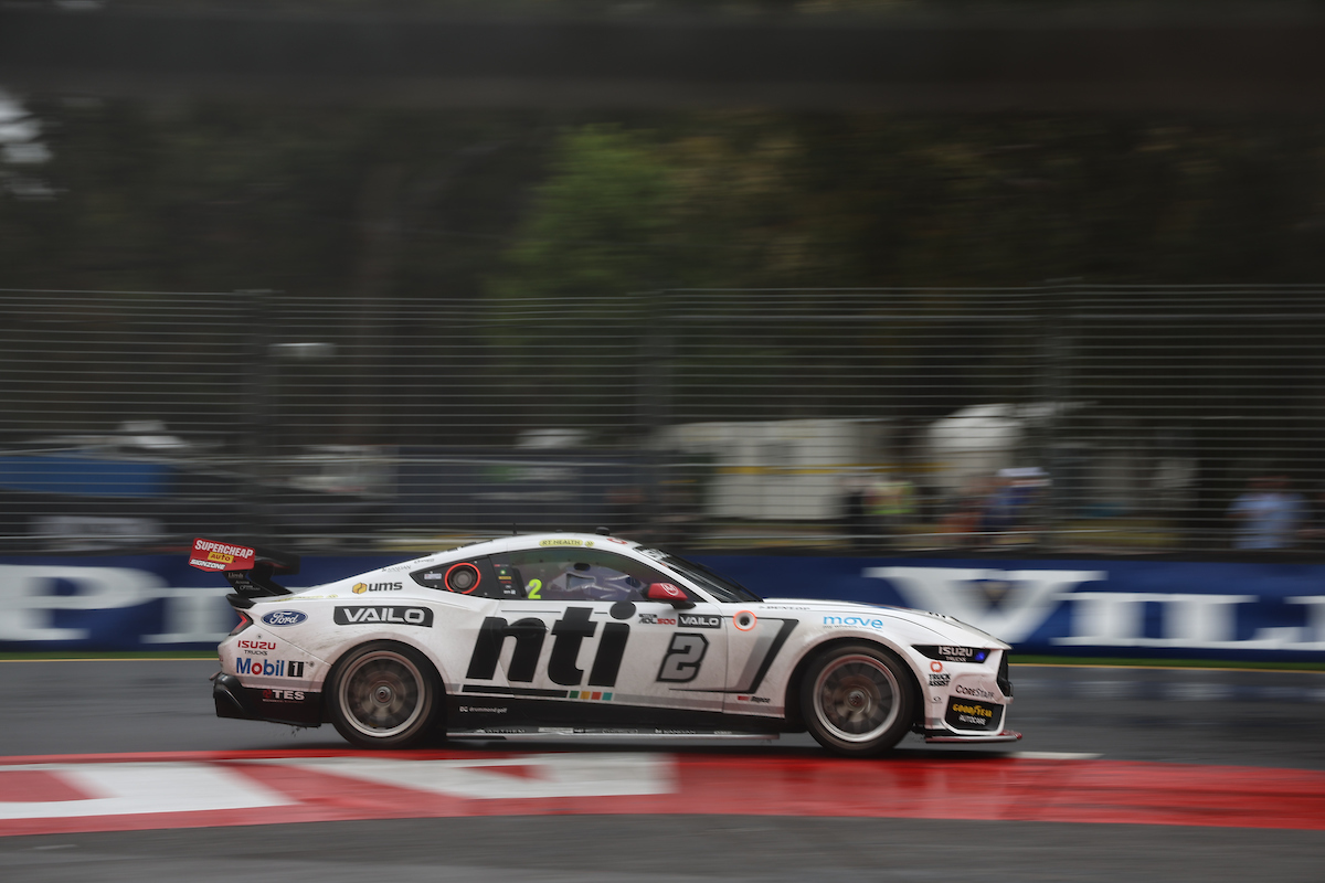 Nick Percat's WAU Ford Mustang before it shed its rear wing. Image: InSyde Media