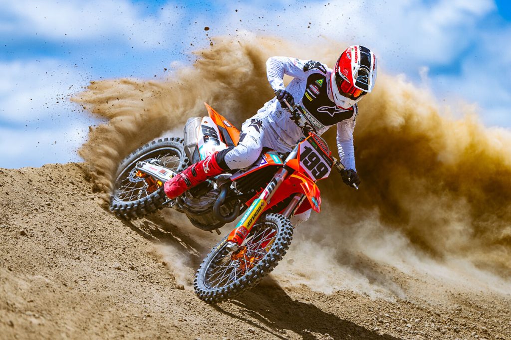 Nathan Crawford rides a KTM 450 SX-F in 2024. Image: KTM