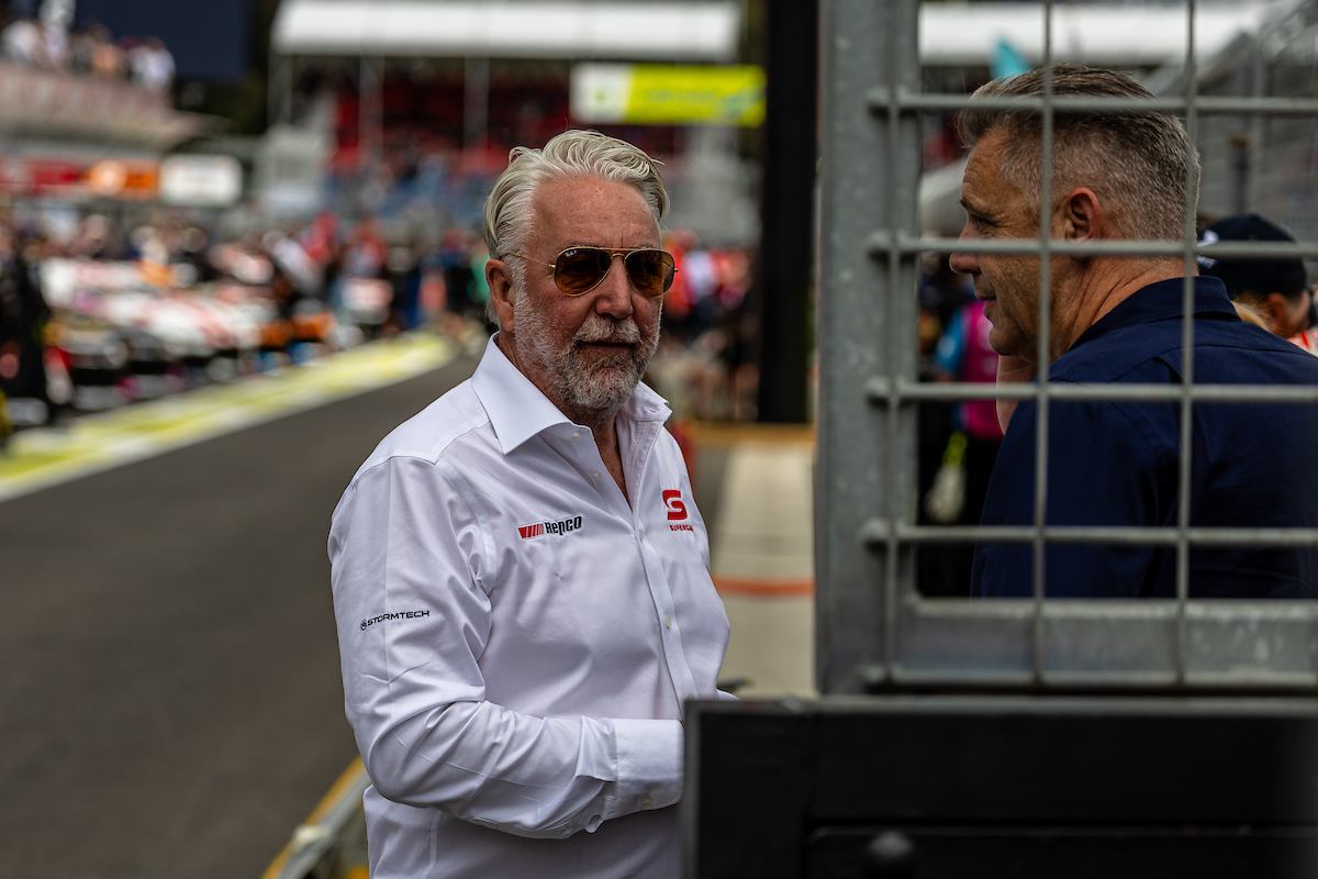 Supercars CEO Shane Howard in pit lane at the 2023 Adelaide 500