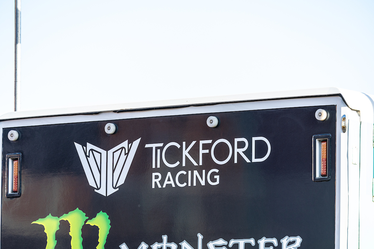 Tickford Racing logo on transporter tailgate