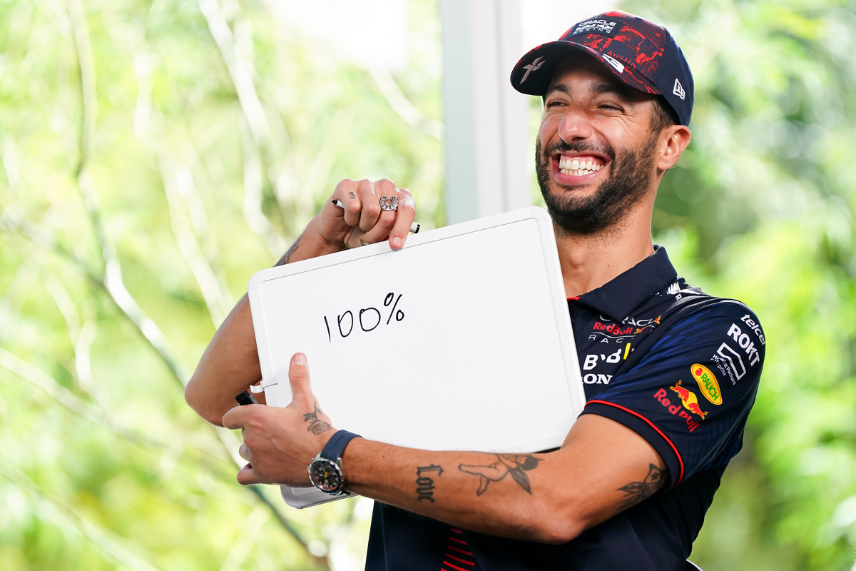 Daniel Ricciardo revived his F1 career with a single lap. Image: Red Bull Content Pool