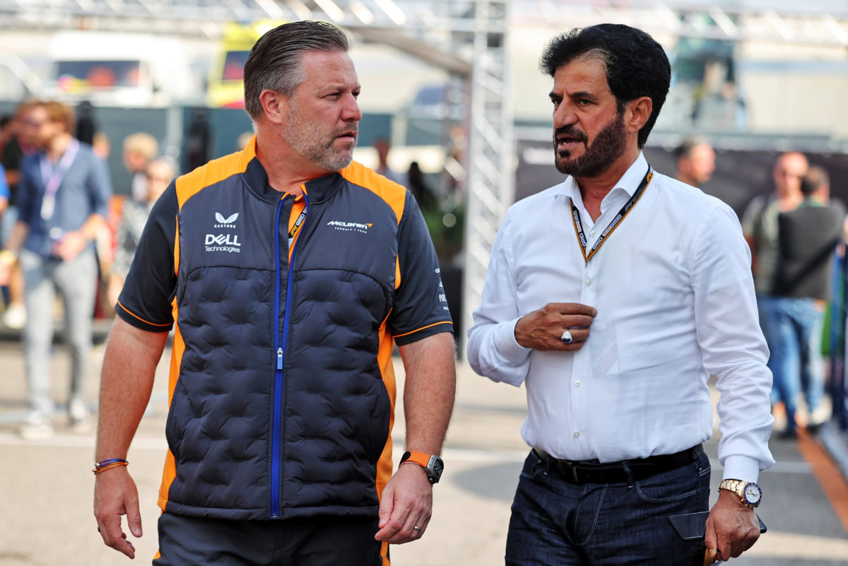 Zak Brown feels Mohammed Ben Sulayem has made the right call on his F1 remit 