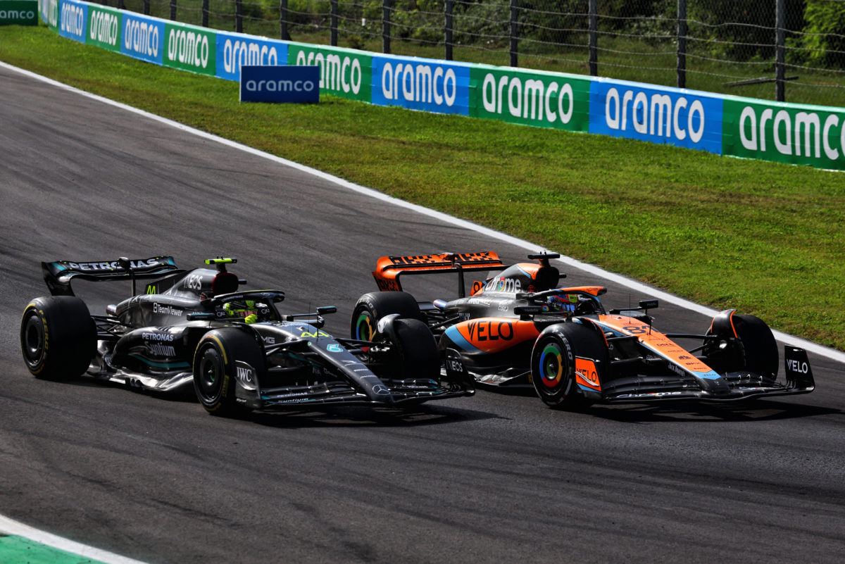 The development of McLaren this year is proving useful for Mercedes