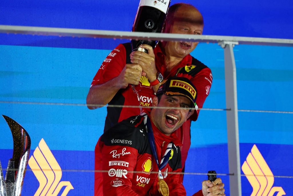 Carlos Sainz delivered Ferrari its high point of the season with victory in Singapore  