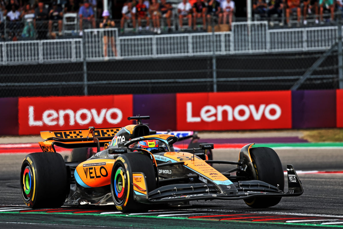 Oscar Piastri suffered an early exit in the USGP following an early clash with Esteban Ocon in his Alpine