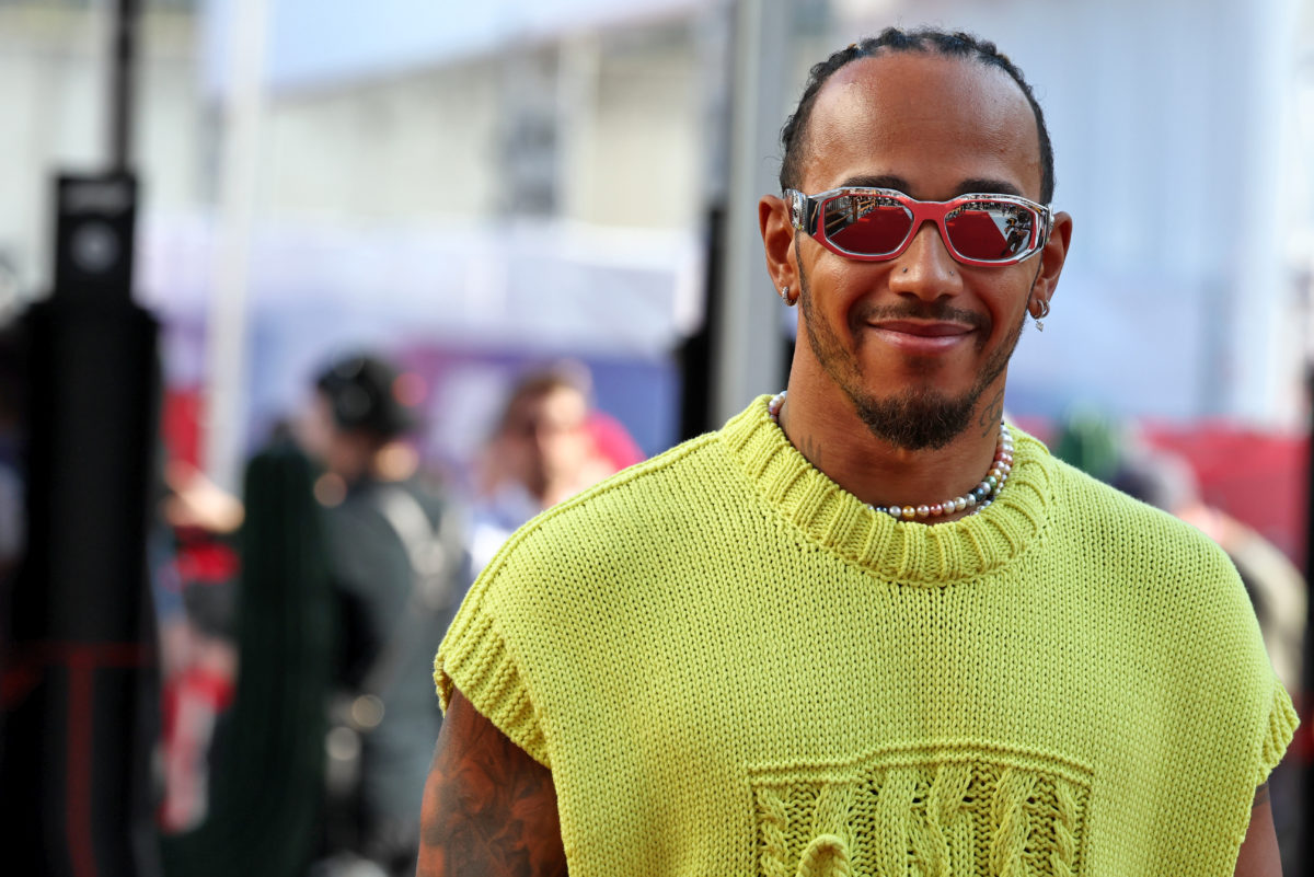 Lewis Hamilton has offered an update on the F1 movie he is producing. Image: Moy / XPB Images