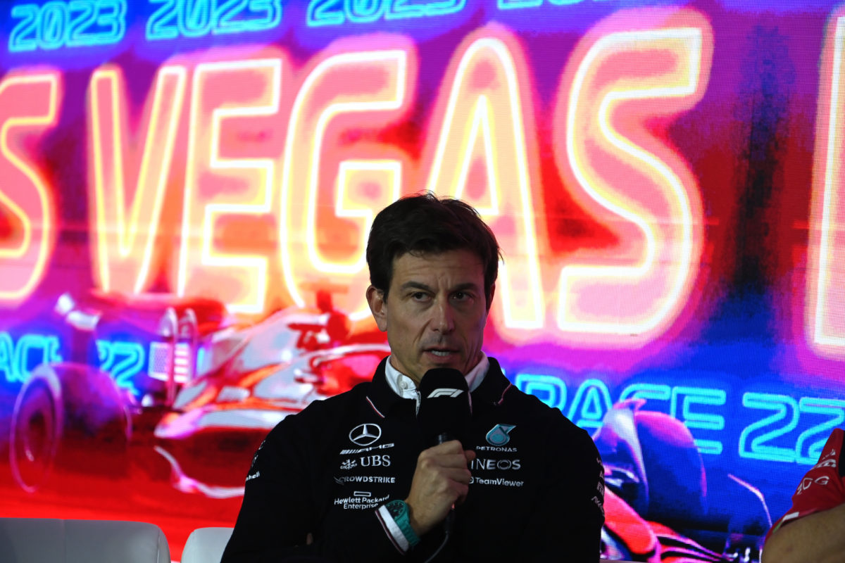 Toto Wolff launched a tirade during an FIA press conference.
