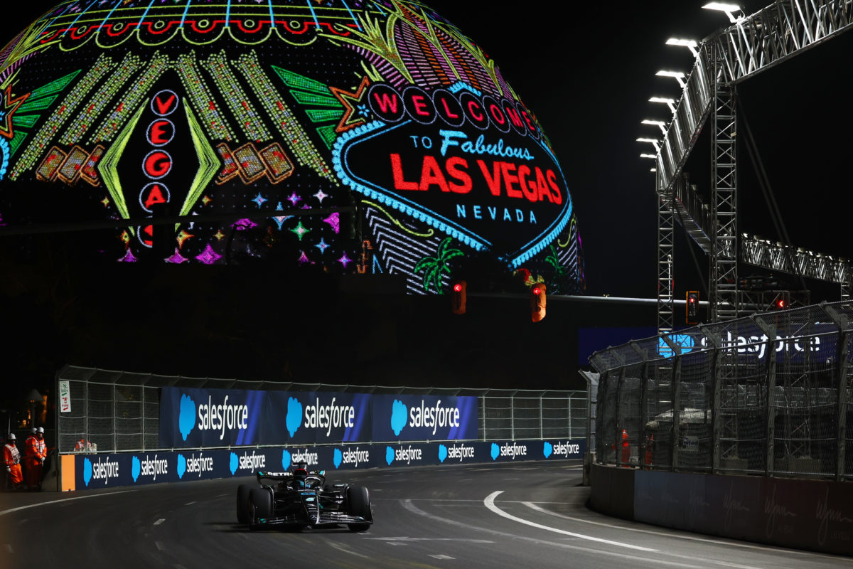 George Russell finished quickest in FP3 in Las Vegas curtailed by a red flag