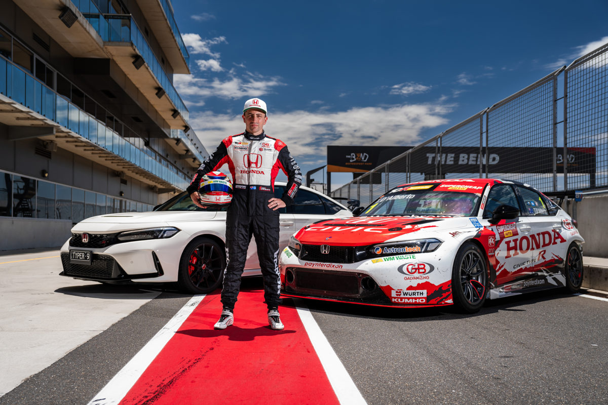 Tony D'Alberto will continue to race a Honda in Supercheap Auto TCR Australia. Image: Supplied