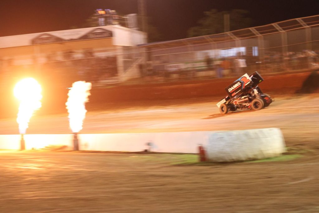 Jock Goodyer won on the final night of the Red Hot Summer Shootout at Toowoomba Speedway. Image: Matthew Paul Photography